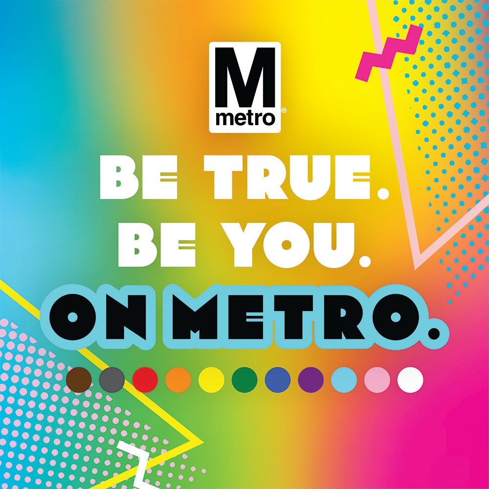 WMATA Pride 2024 Poster (16" x 16") DCMetroStore