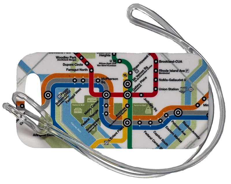 Metro Map Luggage Tag