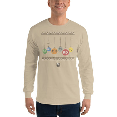 Line Ornaments (Holiday) Long Sleeve Shirt - DCMetroStore