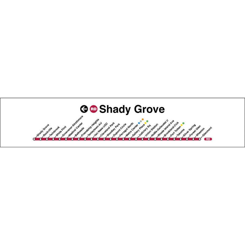 Red (Shady Grove) Poster - DCMetroStore