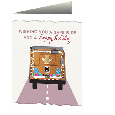 Wishing You A Safe Ride Holiday Cards (Set of 12) - DCMetroStore