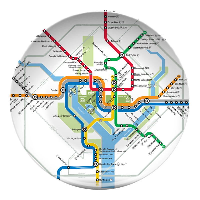 Metro Map Resin Plate