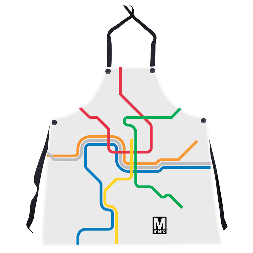 WMATA Modern Metro Map Apron – DCMetroStore