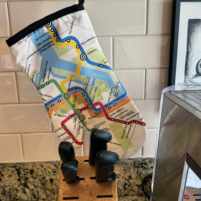 Metro Map Oven Mitt