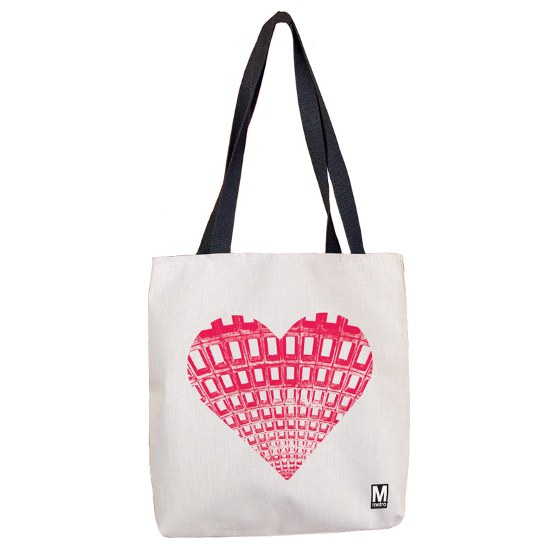 Metro Brutiful Heart Tote Bag