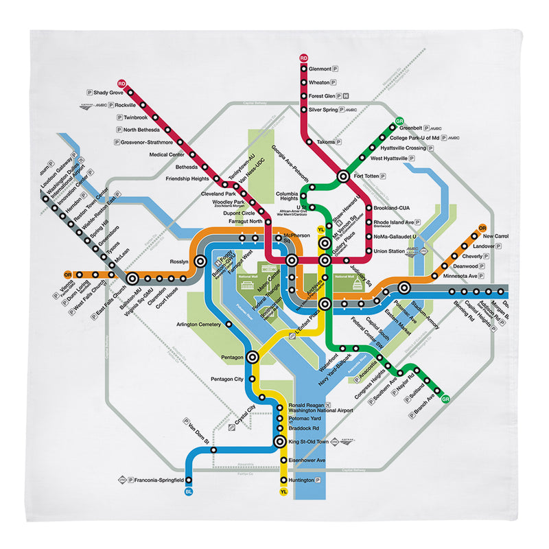 Metro Map Bandana