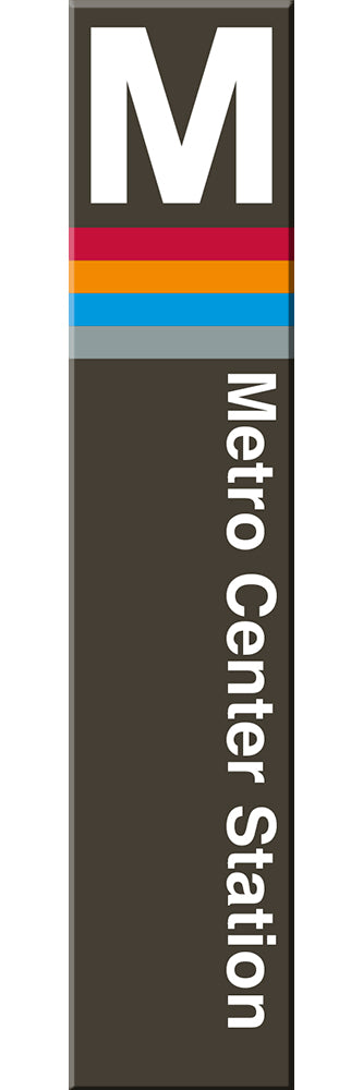 Metro Center Acrylic Magnet