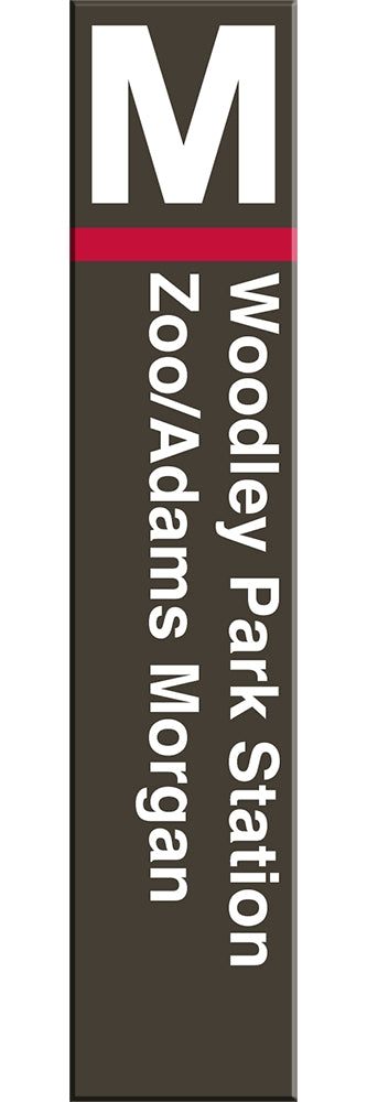 Woodley Park-Zoo/Adams Morgan Acrylic Magnet