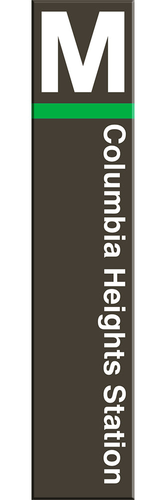 Columbia Heights Acrylic Magnet