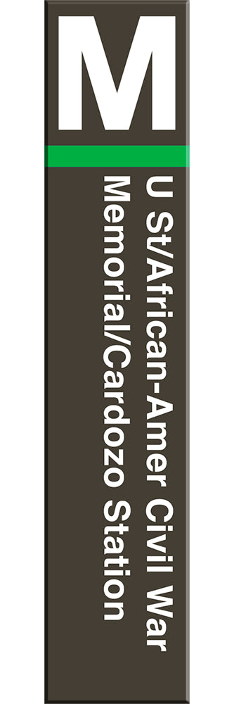 U Street/African-Amer Civil War Memorial/Cardozo Acrylic Magnet