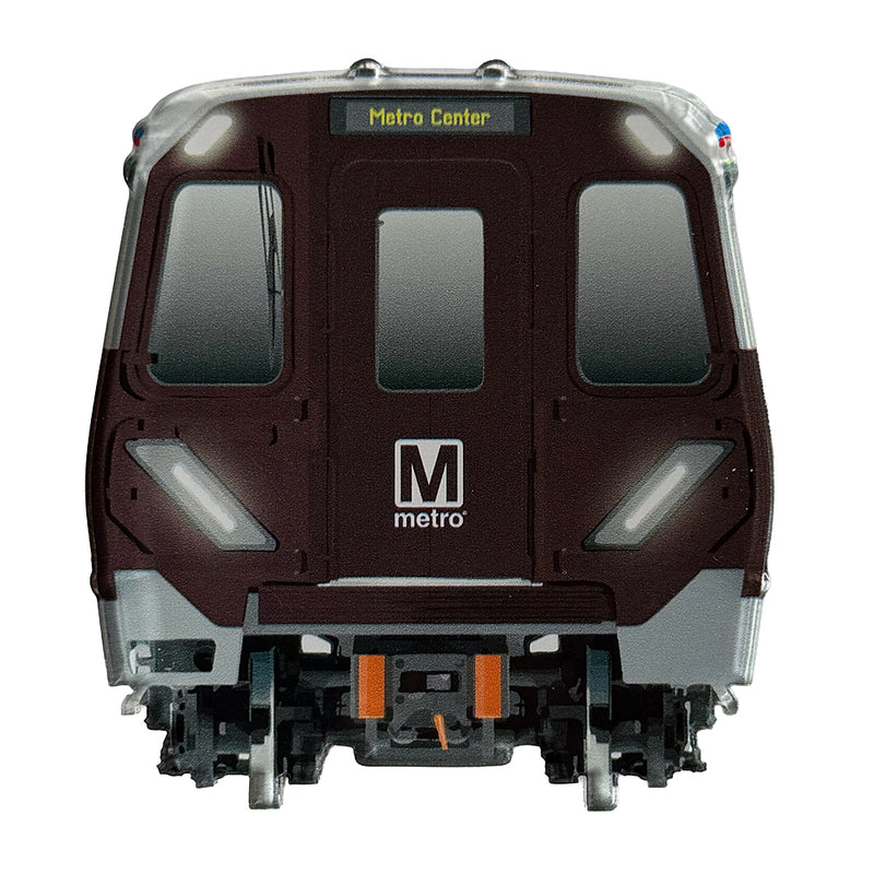 Metro Railcar Acrylic Magnet