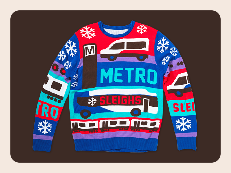 Metro Sleighs Holiday Youth Sweater