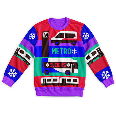 Metro Sleighs Holiday Youth Sweater