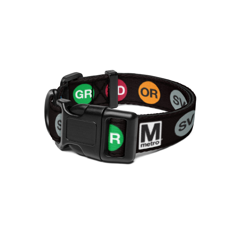 Metro Lines Pet Collar