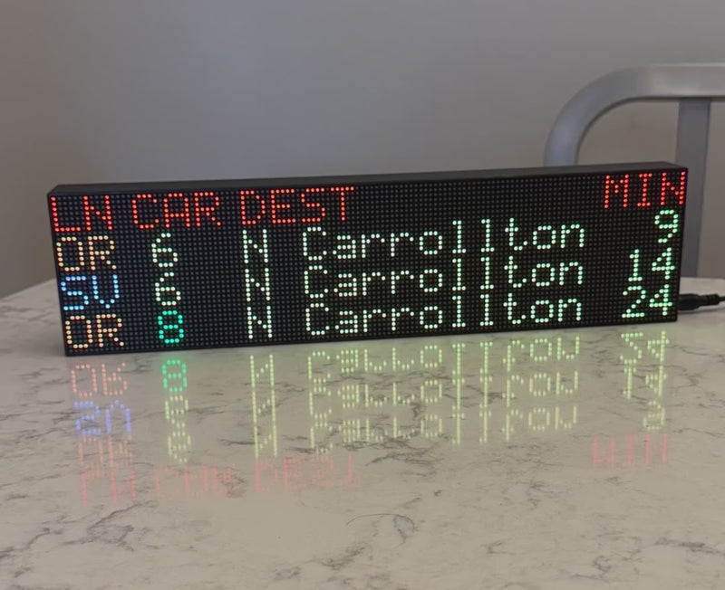 WMATA LED Arrival Sign – DCMetroStore