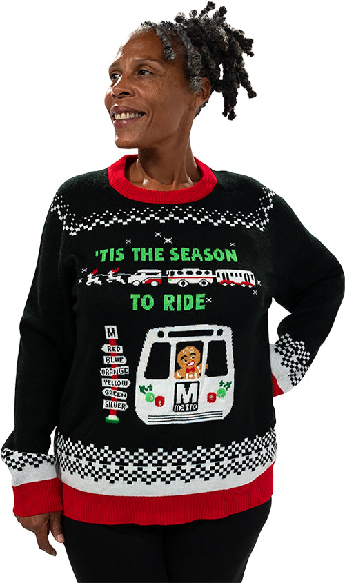 Tis the Season to Ride Holiday Sweater Pre Order DCMetroStore