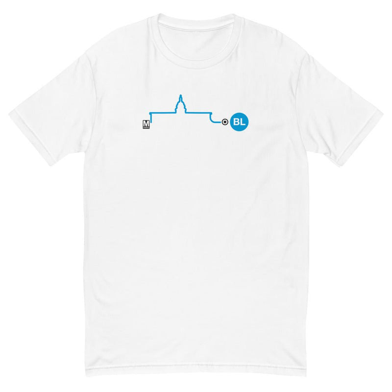 Blue Line T-Shirt - DCMetroStore