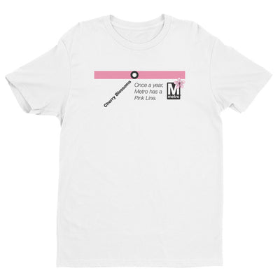 Cherry Blossoms (Metro Pink Line) T-shirt - DCMetroStore