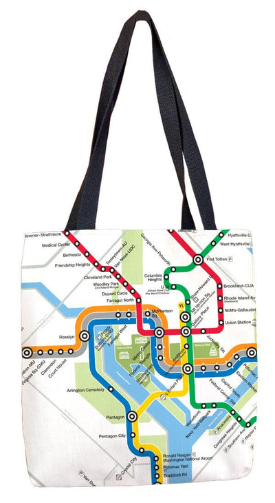 DC Metro System Map (2023) Tote Bag - DCMetroStore