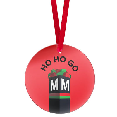 Ho Ho Go Glass Ornament - DCMetroStore
