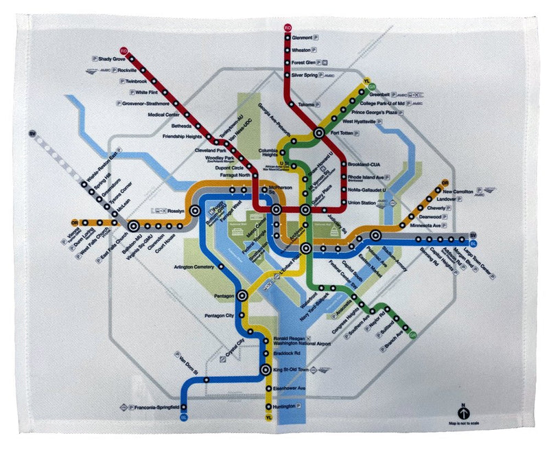 Metro Map (2022) Placemat - DCMetroStore