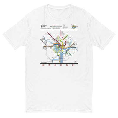 Metro Map (2022 Silver Line) T-Shirt - DCMetroStore