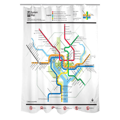 Mapa Legging do metro do metro do Washington DC