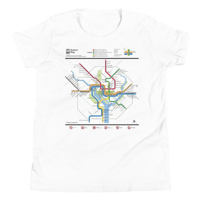 Metro Map (2023) Youth T-Shirt - DCMetroStore