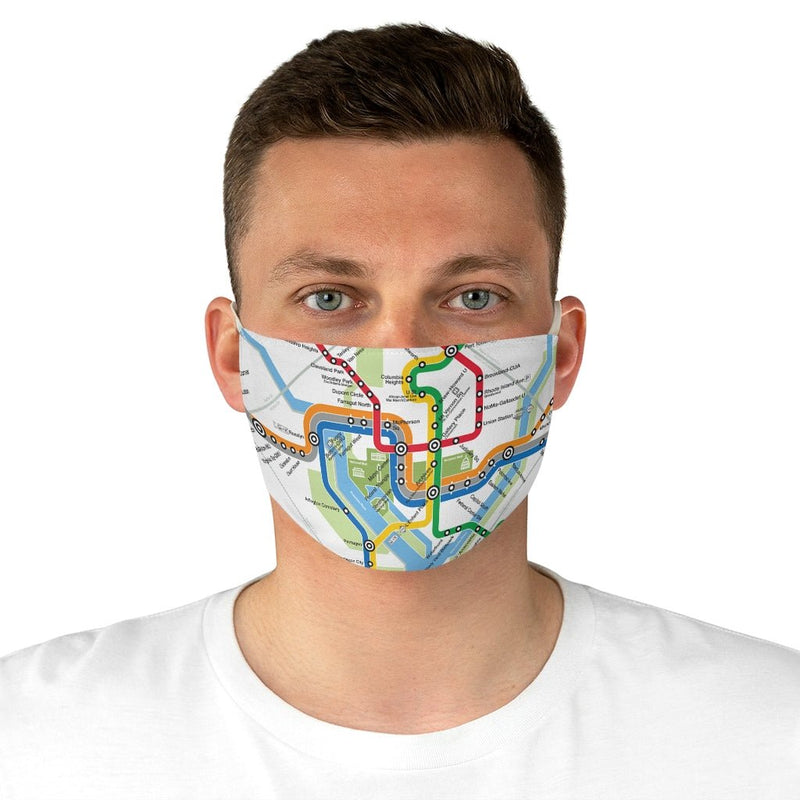 Metro Map Face Mask - DCMetroStore