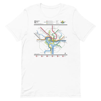Metro Map T-Shirt - DCMetroStore