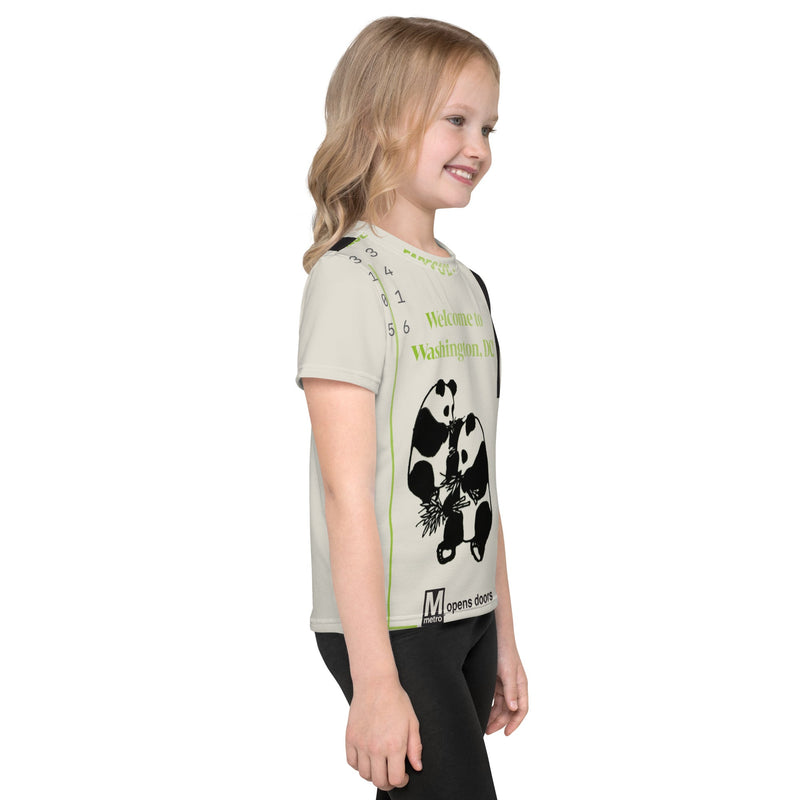 Metro Pandas Farecard Kids T-Shirt - DCMetroStore
