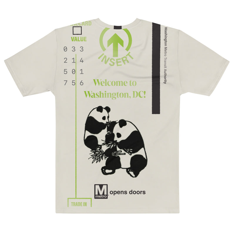Metro Pandas Farecard T-Shirt - DCMetroStore