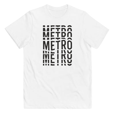 Metro Wavy (Black) Youth T-Shirt - DCMetroStore