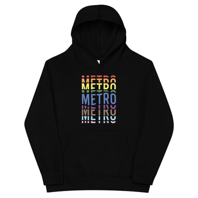 Metro Wavy (Rainbow) Kids Hoodie - DCMetroStore