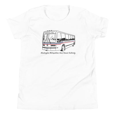 Metrobus Youth T-Shirt (on White) - DCMetroStore