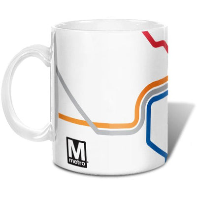 Modern Metro Map Mug - DCMetroStore