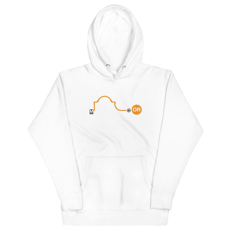 Orange Line Hoodie - DCMetroStore
