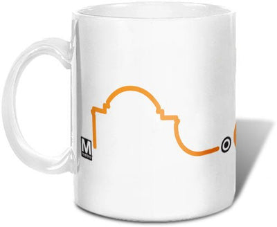 Orange Line Mug - DCMetroStore