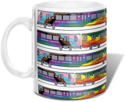 Pride Train Mug - DCMetroStore