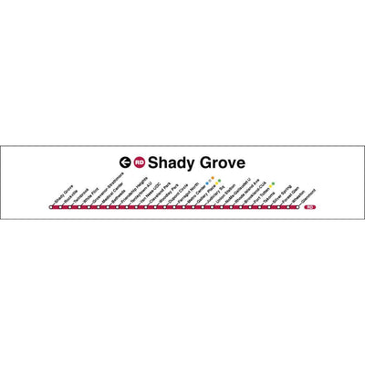 Red (Shady Grove) Poster - DCMetroStore
