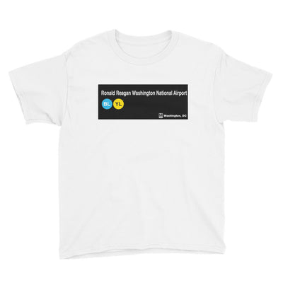 Ronald Reagan Washington National Airport Youth T-Shirt - DCMetroStore