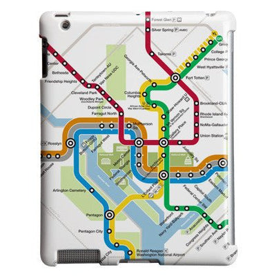 Silver Line Map (Detail) iPad Case - DCMetroStore
