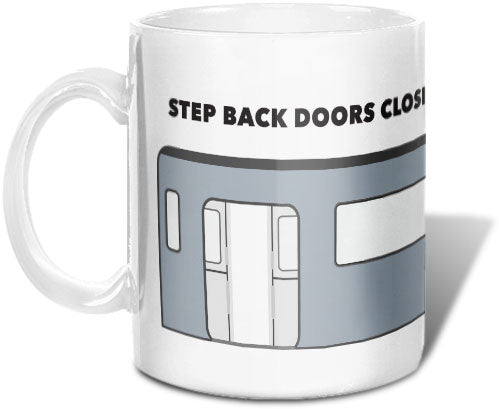 Step Back Doors Closing Mug - DCMetroStore