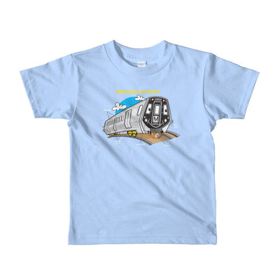 Train Parts Toddler T-Shirt (Blue) - DCMetroStore